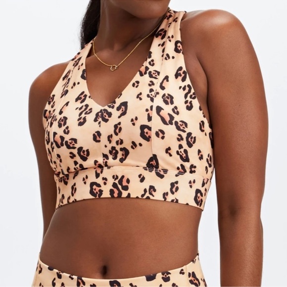 Fabletics Other - NWT Women’s Fabletics On-The-Go Midi Medium-Impact Sports Bra Cheetah Size M